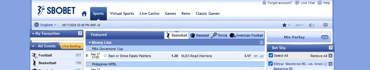 Κορυφαίο banner του ιστότοπου SBObet